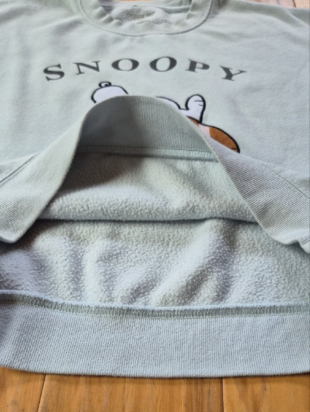 Snoopy Football Club Light Blue Crewneck Sweatshirt - Picture 7 of 16